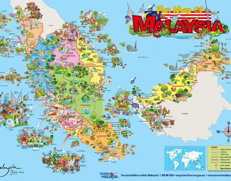 2025馬來西亞旅游地圖